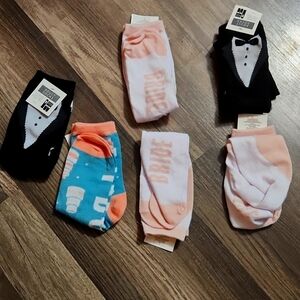 Bride, Groom, Wedding Cake Socks Perfect Wedding/Shower Gift. NWT! LOT OF 6